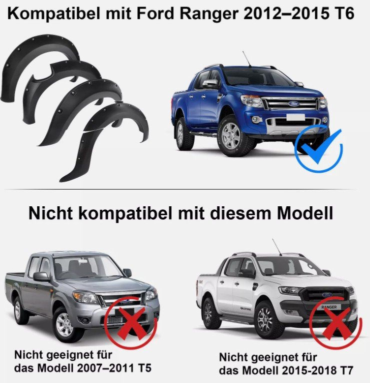 Fender Widening Wheel Run Ford Ranger