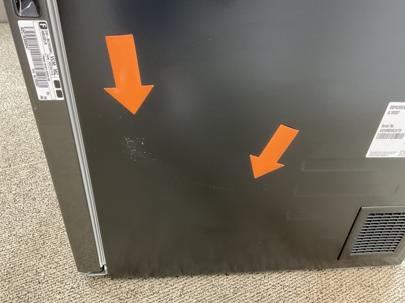 LG koelkast GBP62MCNBC - 384L - Mat Zwart