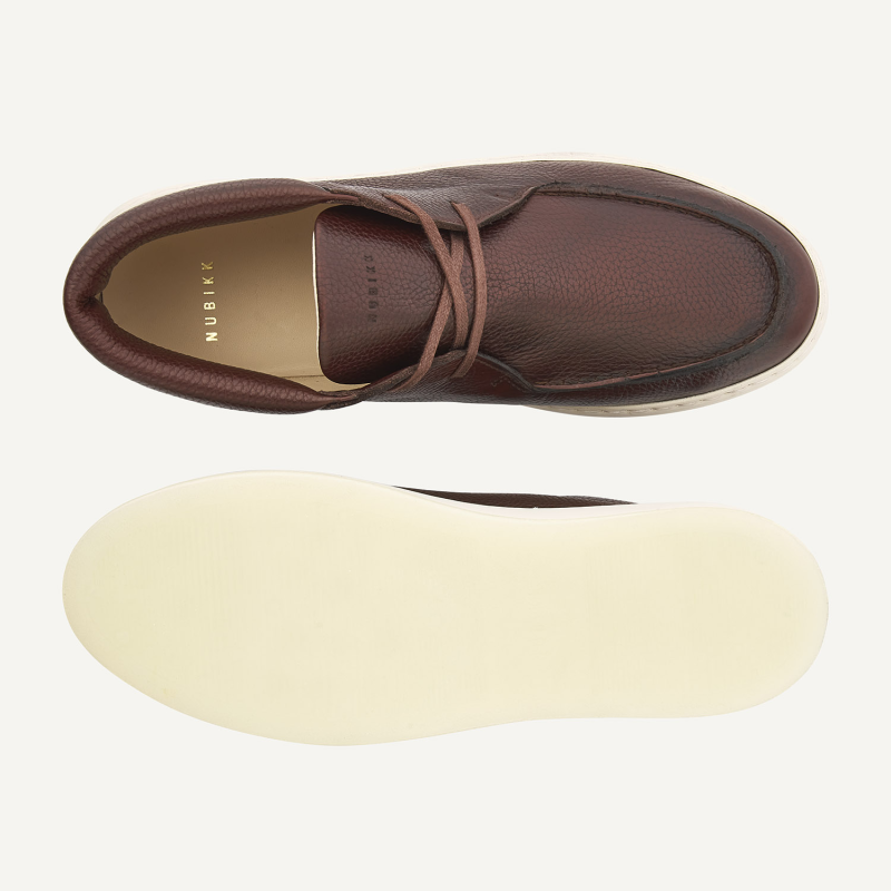 Nubikk Jiro Gio Brown Grain Loafer voor Heren - Maat 43