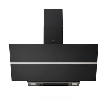Inventum schuine afzuigkap AKD9015GTZ - 90 cm - Zwart