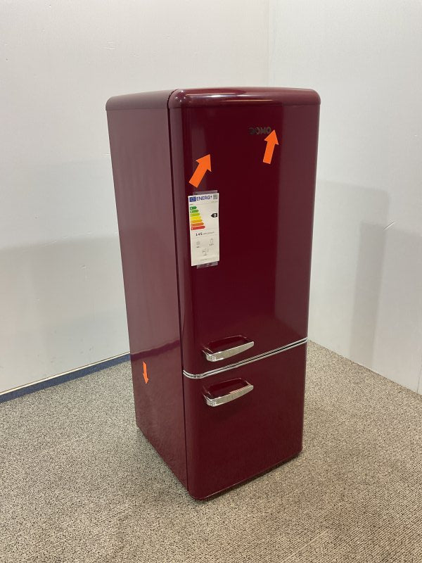 Domo Retro Koelkast DO91707R - 191 L - Wijnrood