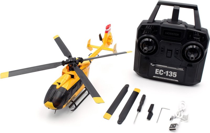 MODSTER MD11672 EC-135 ÖAMTC Scale RC Helikopter Elektro RTF Geel
