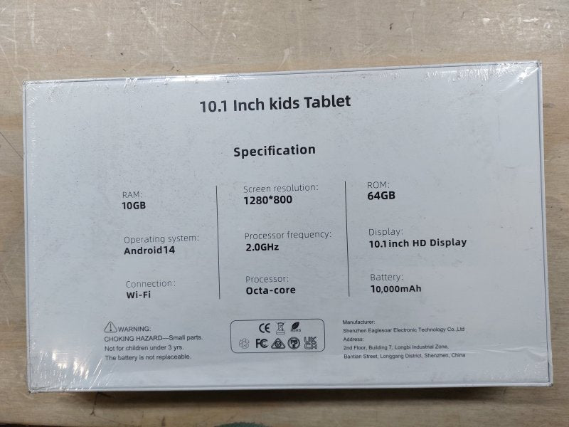 EagleSoar - 10.1 inch kindertablet - blauw