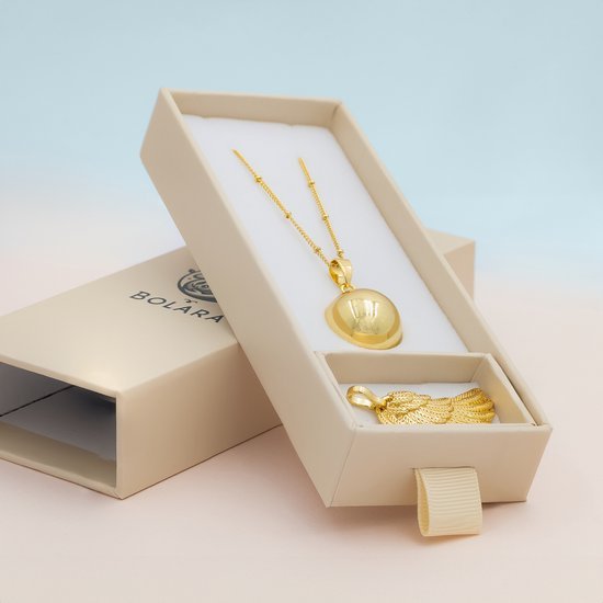 Bolara Zwangerschapsketting met Babybel - Goudkleurig met Vleugel