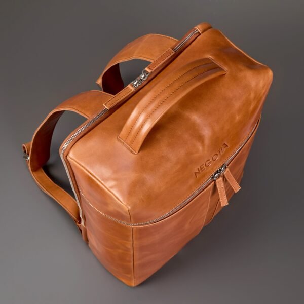 Negotia Leather Alpha Travel Rugzak - Kleur Bruin