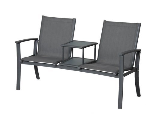 Tete-a-Tete aluminium tuinbank Felix - kleur antraciet