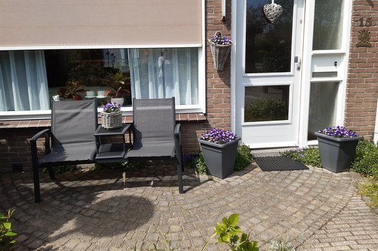 Tete-a-Tete aluminium tuinbank Felix - kleur antraciet