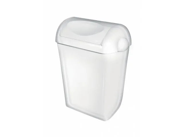 All Care PlastiQline Afvalbak swingdeksel - wit - 23 liter (4 stuks)