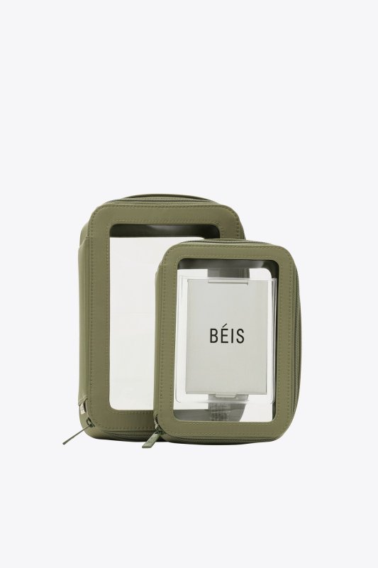 Béis - Toilettas - The In Flight Cosmetic Set in olive