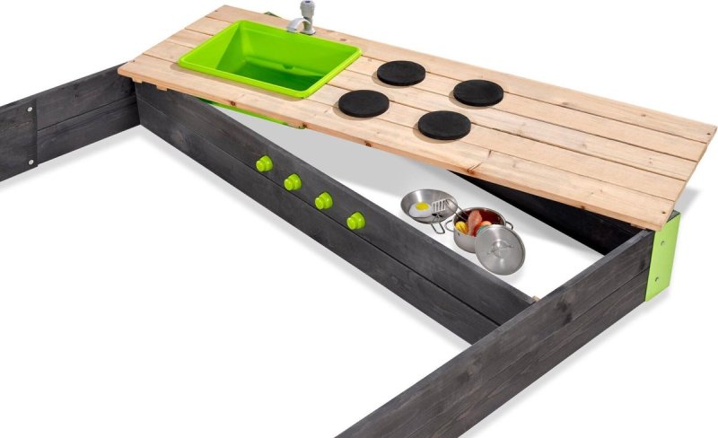 EXIT Aksent houten zandbak 200x140cm