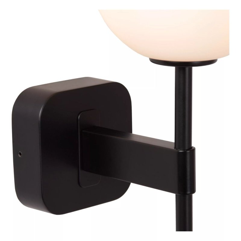 Lucide Elda - wandlamp - 18,4 x 12 x 34,5 cm - IP44 - zwart