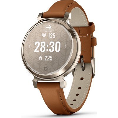 Garmin Smart Horloge Lily 2 - Classic Horloge - Dames multisport smartwatch met leren band