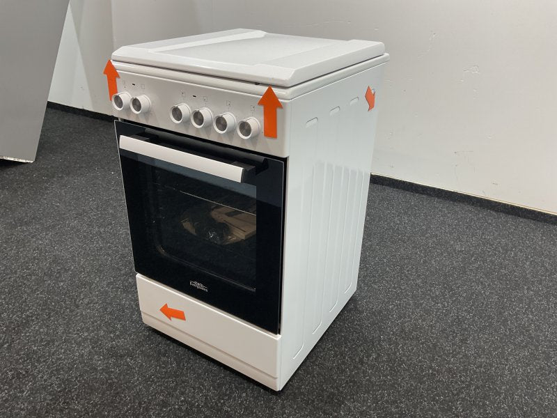 Everglades elektrisch fornuis EVCK5100 - 50 cm - Wit