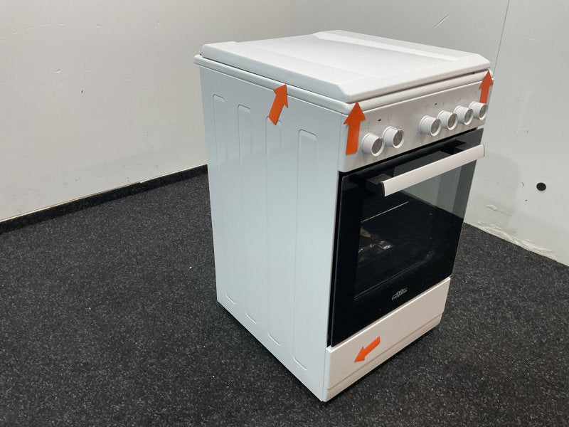 Everglades elektrisch fornuis EVCK5100 - 50 cm - Wit