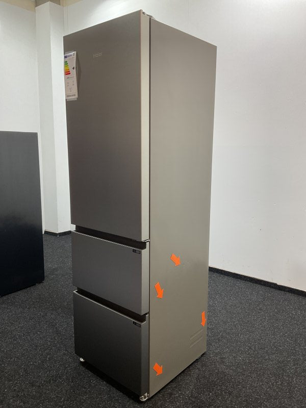 Haier koelkast HTR3518ENMX - Direct Access Lades - RVS