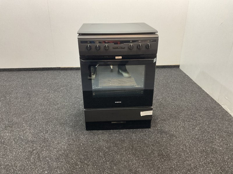 Inventum gasfornuis VFG6034WGZWA - Zwart