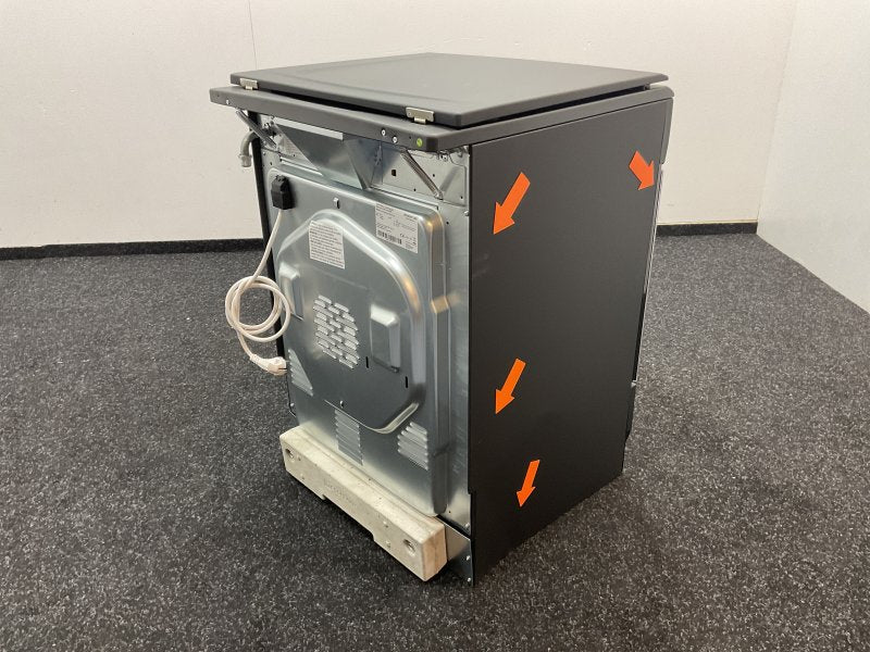 Inventum gasfornuis VFG6034WGZWA - Zwart