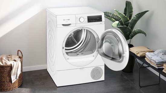 Siemens WQ33G1DEFG - iQ500 - Wasdroger - Warmtepompdroger - 8 kg - Zelfreinigende condensor - Stil - NL/FR Display