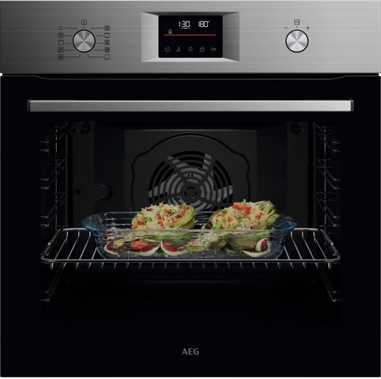 AEG inbouwoven OU5PB40SM Serie 5000 - Zwart/RVS