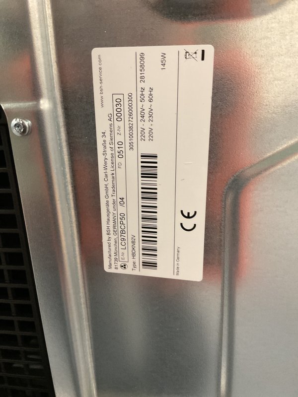Siemens afzuigkap LC97BCP50 - iQ500 - Wandschouw