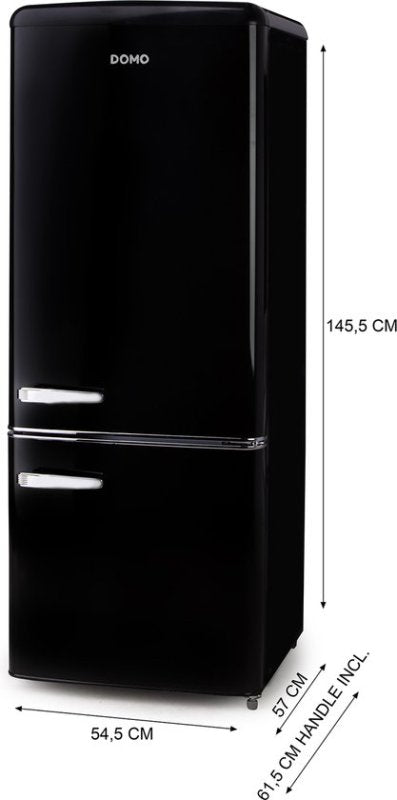 DOMO koelkast DO91706R Retro - Zwart