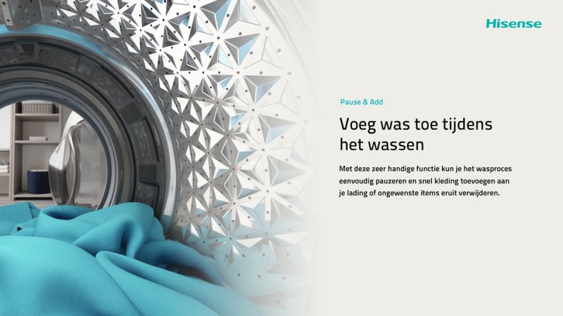 Hisense wasmachine 3S Serie WF3S9043BW3/BLX