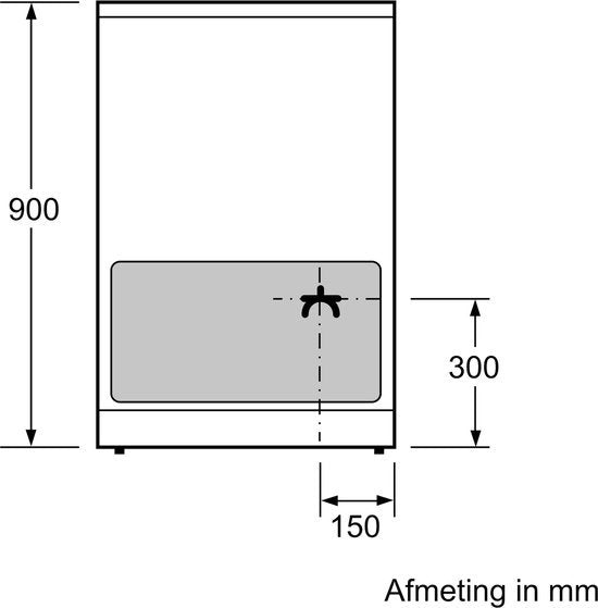 Bosch inductiefornuis HLN39A060U - Serie 4 - zwart