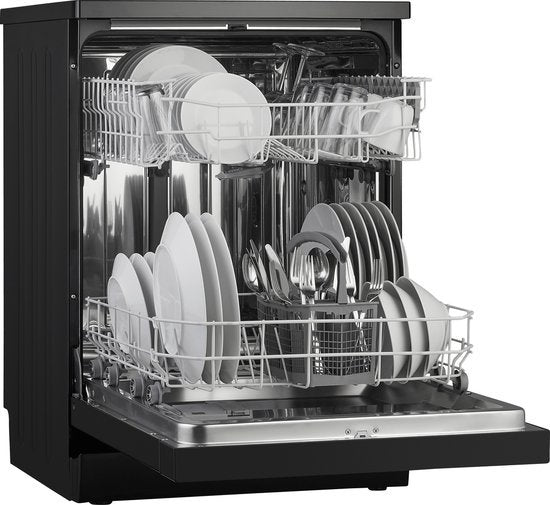 Inventum vaatwasser VVW6008AB - vrijstaand - Zwart