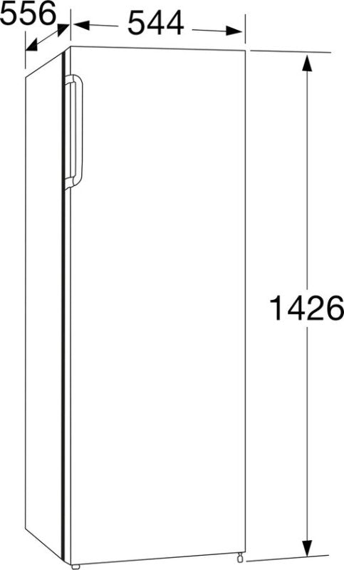 ETNA koelkast KKV143WIT - vrijstaand - Wit