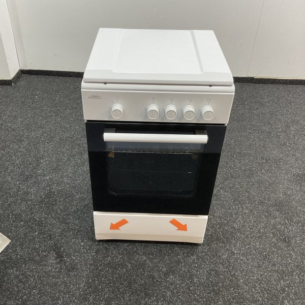 Everglades gasfornuis met gasoven EVCK039 - Wit - 50cm