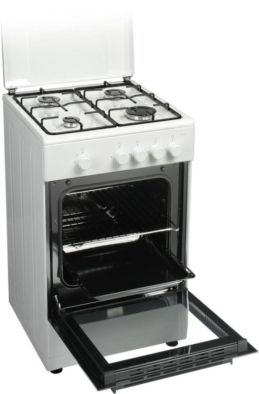 Everglades gasfornuis met gasoven EVCK039 - Wit - 50cm