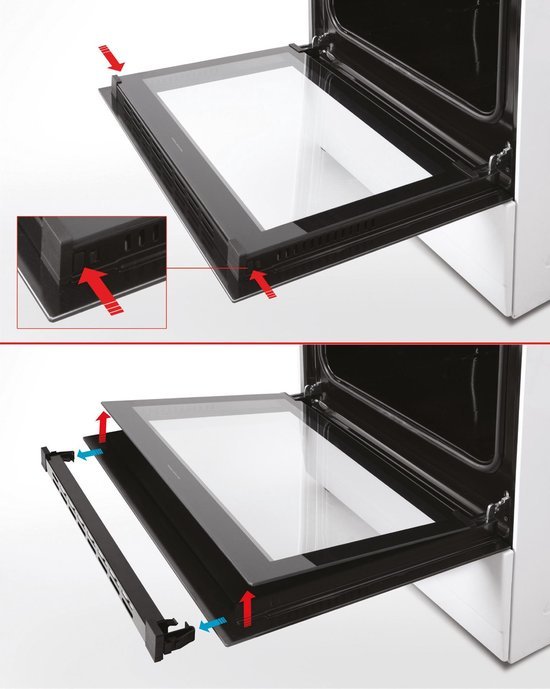 Everglades gasfornuis met gasoven EVCK039 - Wit - 50cm