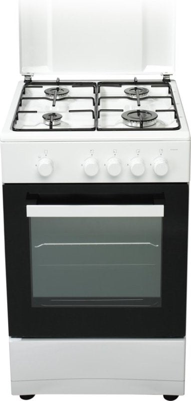 Everglades gasfornuis met gasoven EVCK039 - Wit - 50cm
