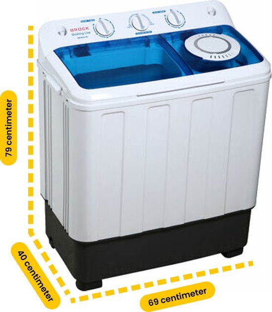 Brock XL camping wasmachine WM 6002 WH