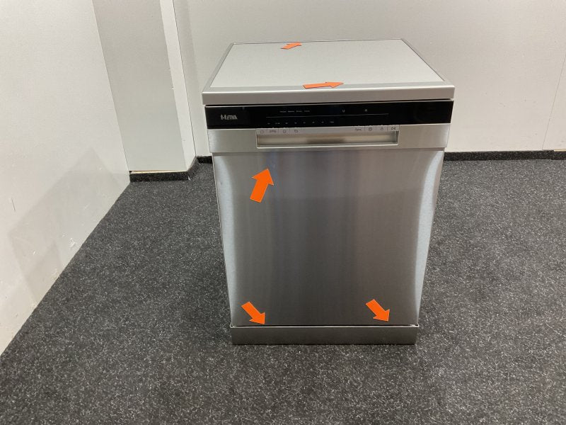 ETNA vrijstaande vaatwasser VWV243RVS