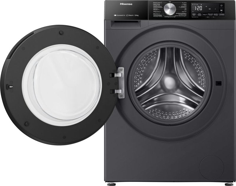 Hisense was-droogcombinatie WD3S9043BB3 - Zwart