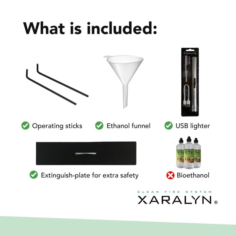 Xaralyn bio-ethanol brander XL (met lip)