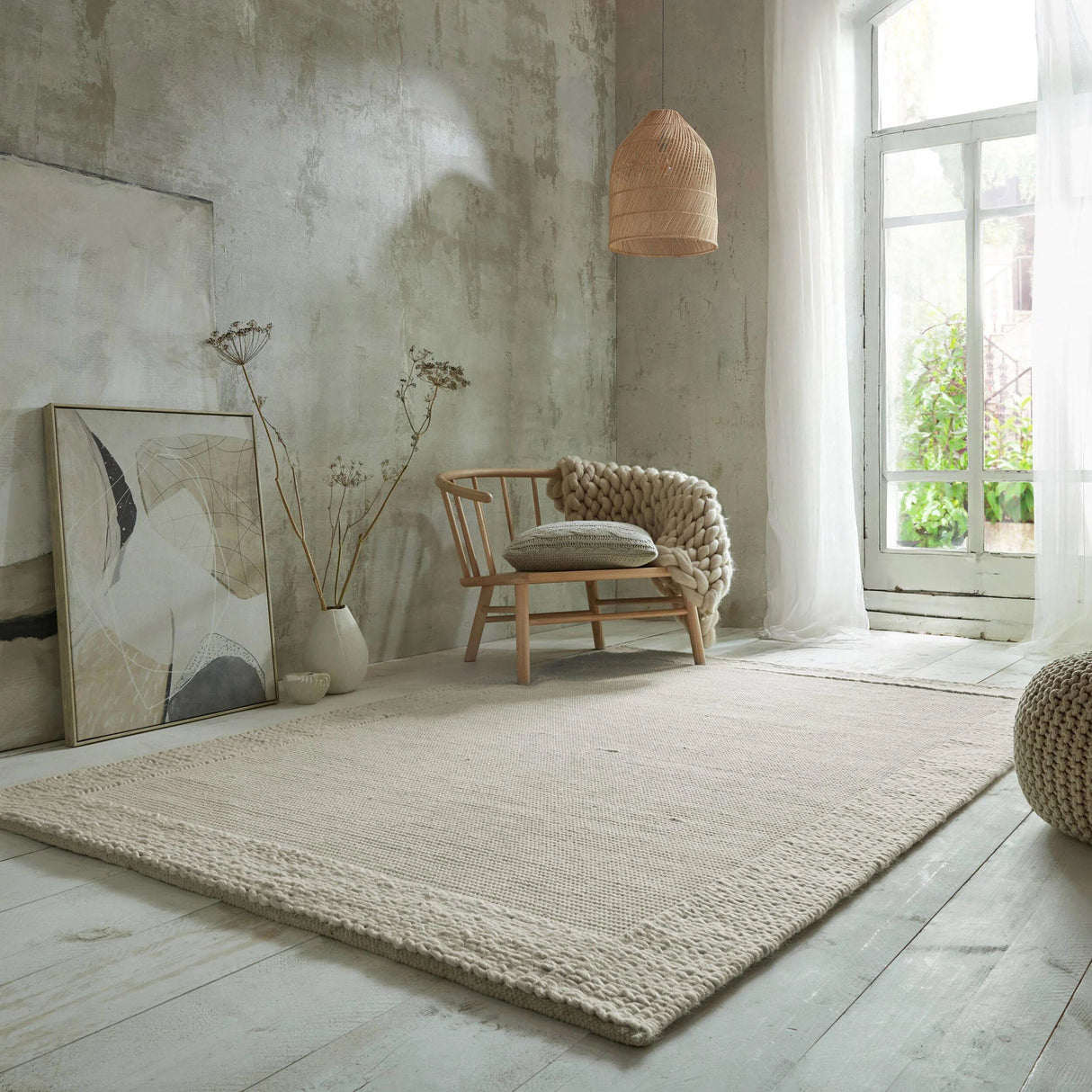 Flair Rugs vloerkleed wol Rue Plait (290x200 cm)