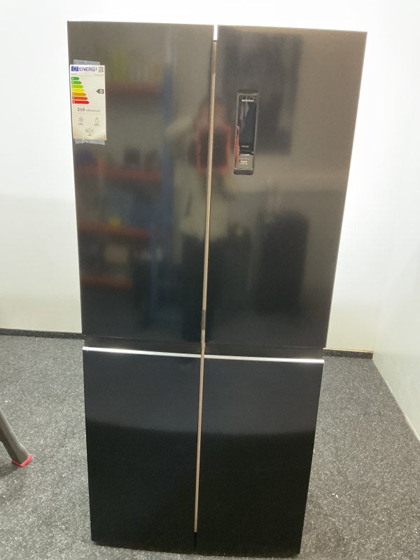 Exquisit Amerikaanse koelkast CDJ444-040DB - Zwart