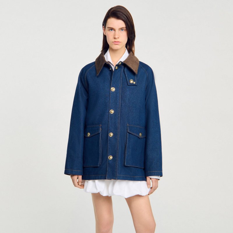 Dames Jas - Sandro Denim werkjas - Maat 38