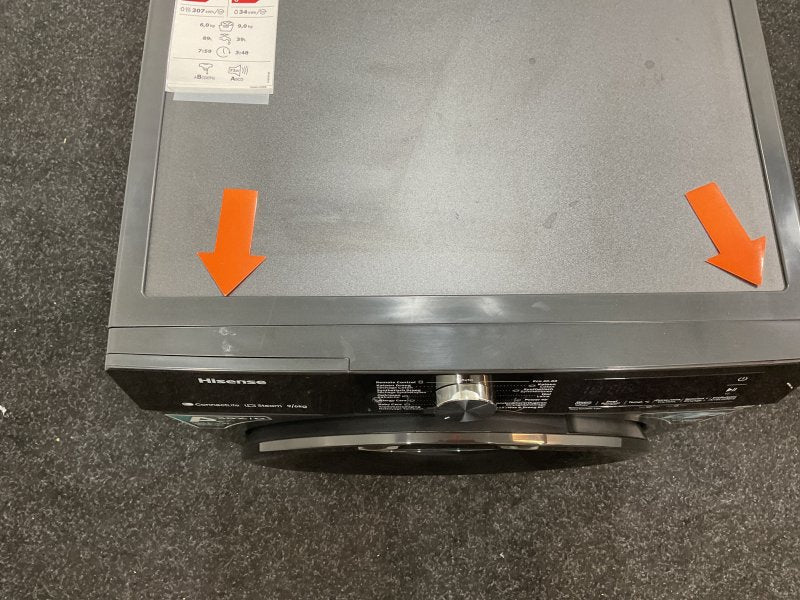 Hisense was-droogcombinatie WD3S9043BB3 - Zwart