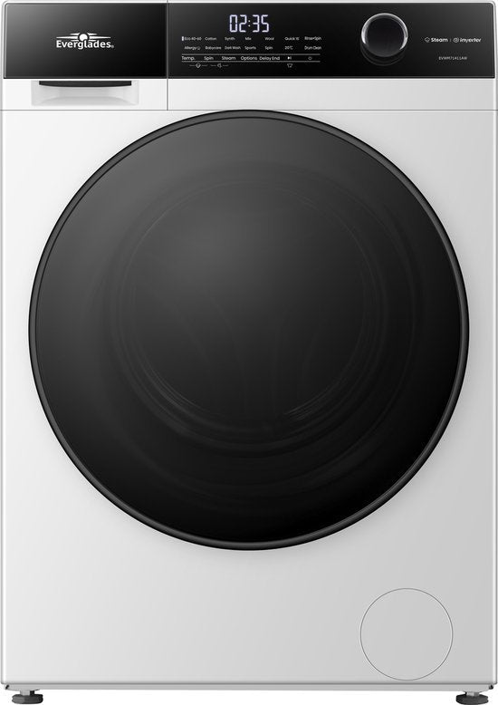 Everglades wasmachine EVWM71411AW - 7KG - Alpine Wit