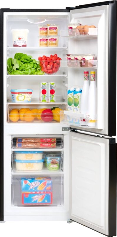 Everglades EVUD4041 - Koel- Vriescombinatie - Zwart - 175 Liter - E Klasse - 5 Jaar Garantie