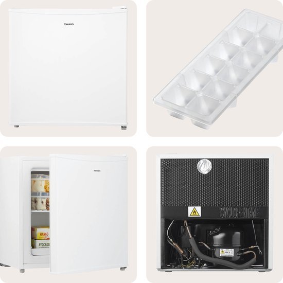 Tomado mini vriezer TFM4402W - Vrijstaand - Wit