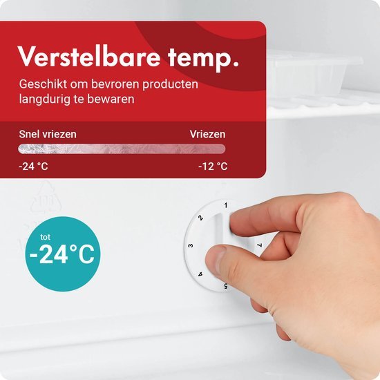 Tomado mini vriezer TFM4402W - Vrijstaand - Wit