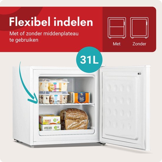 Tomado mini vriezer TFM4402W - Vrijstaand - Wit