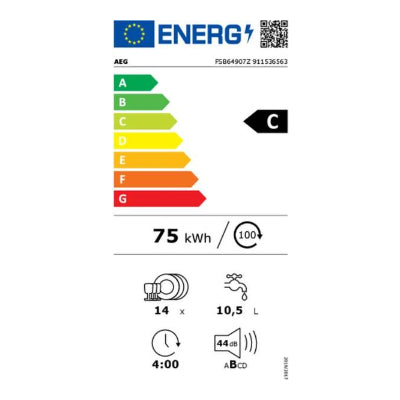 AEG inbouw vaatwasser FSB64907Z - 6000 serie