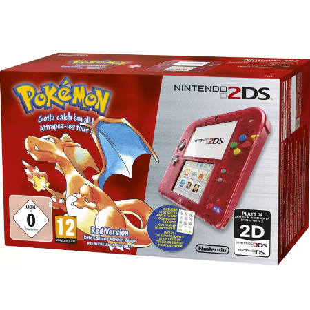 DPD Nintendo 2DS Pokémon Version Red - Nintendo 2DS