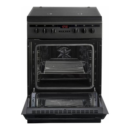 Inventum gasfornuis VFG6034WGZWA - Zwart