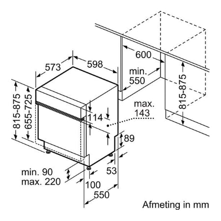 Bosch inbouwvaatwasser SMI6ZCS10E - Series 6